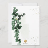 PixDezines H2 Gum Eucalyptus Baptisme Kaart (Achterkant)