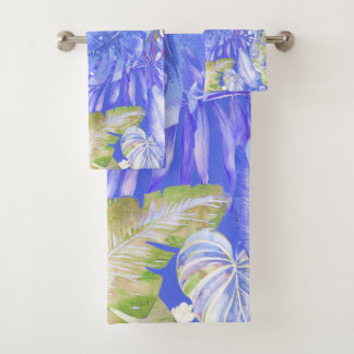 PixDezines H2 Hawaiiaanse Jungle Groenery Bad Handdoek