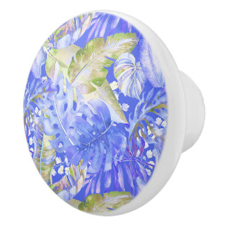 PixDezines H2 Hawaiiaanse Jungle Groenery Keramische Knop