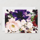 PixDezines H2 Herfst Flowers Rehearsal Dinner Kaart (Achterkant)