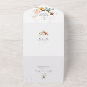 PixDezines H2 Herfst Garden Flowers All In One Uitnodiging (Buitenkant)