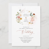 PixDezines H2 Herfst Garden Flowers Boho Wedding I Kaart (Voorkant)
