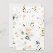 PixDezines H2 Herfst Garden Flowers Boho Wedding I Kaart (Achterkant)