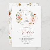 PixDezines H2 Herfst Garden Flowers Boho Wedding I Kaart (Voorkant / Achterkant)