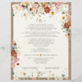 PixDezines H2 Herfst Garden Flowers Marriage Cert Briefhoofd (Voorkant)