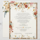 PixDezines H2 Herfst Garden Flowers Marriage Cert Briefhoofd (Voorkant / Achterkant)