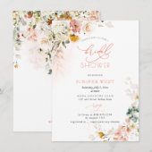 PixDezines H2 Herfst Garden Flowers Vrijgezellenfe Save The Date (Voorkant / Achterkant)