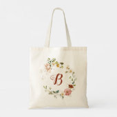 PixDezines H2 Herfst Garden Flowers Vrijgezellenfe Tote Bag (Achterkant)