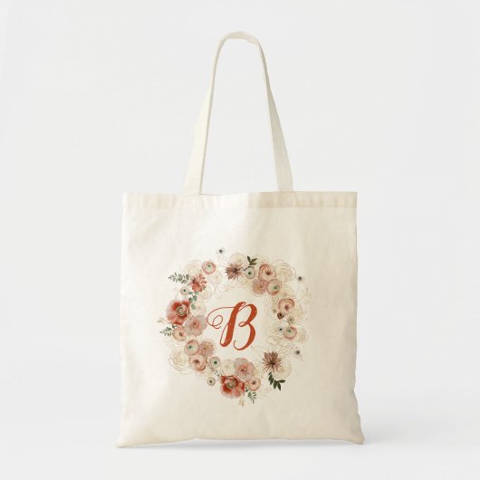 PixDezines H2 Herfst Tuin Bloemen Bruidsfeest Aan Tote Bag (Voorkant)