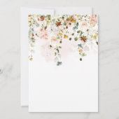 PixDezines H2 Herfsttuin Bloemen Boho Bruiloft Kaart (Achterkant)