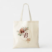 PixDezines H2 Herfsttuin Bloemen Bruidsdouche Tote Bag (Achterkant)