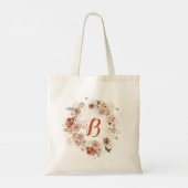 PixDezines H2 Herfsttuin Bloemen Bruidsfeest Aan Tote Bag (Achterkant)