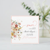 PixDezines H2 Herfsttuin Bloemen Save The Date (Staand voorkant)