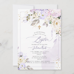 PixDezines H2 Hortensia Crème Rozen Doop Kaart
