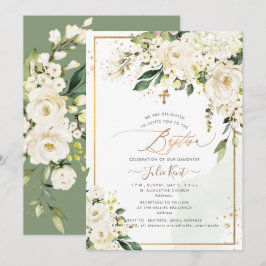 PixDezines H2 Hortensia Crème Rozen Doop Kaart
