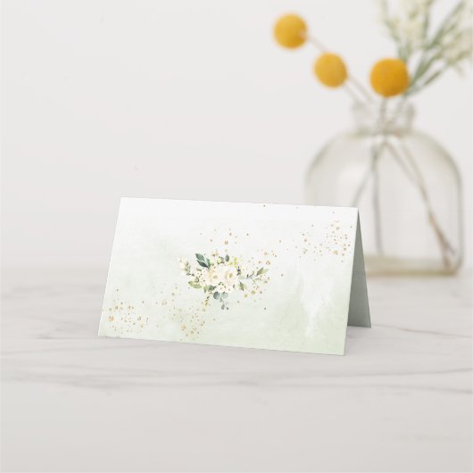 PixDezines H2 Hydrangeas Alabaster Rozen Plaatskaartje (Achterkant)