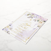 PixDezines H2 Hydrangeas Cream Rozen Baptisme Foli Folie Uitnodiging (Gedraaid)