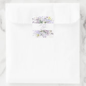 PixDezines H2 Lila Paars Eucalyptus Baptism Squa Vierkante Sticker (Tas)