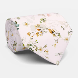 PixDezines H2 Luchtige Tuin Bloemen Necktie Stropdas