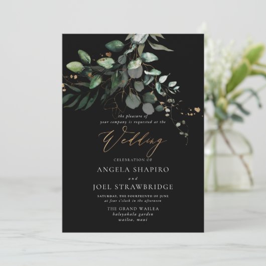 PixDezines H2 Lush Greenery Gum Eucalyptus Kaart (Staand voorkant)