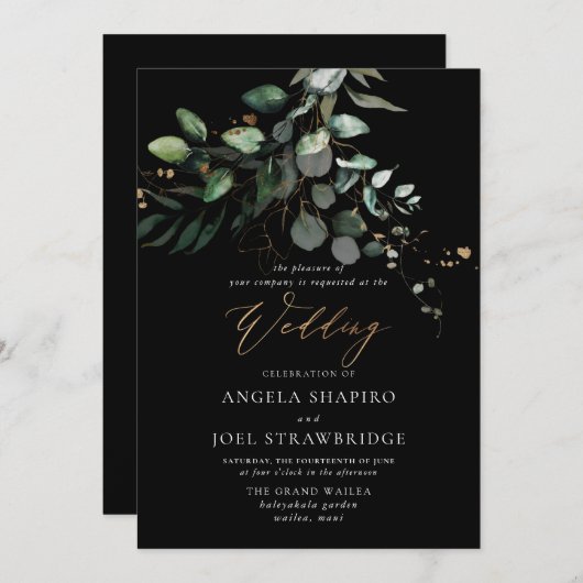 PixDezines H2 Lush Greenery Gum Eucalyptus Kaart (Voorkant / Achterkant)