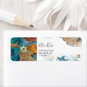 PixDezines H2 Modern Abstract Gold Accent Etiket (Insitu)