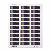 PixDezines H2 Modern Abstract Gold Accent Label (Full Sheet)