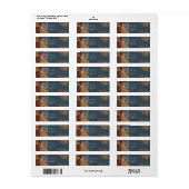 PixDezines H2 Modern Abstract Gold Accent Label (Full Sheet)