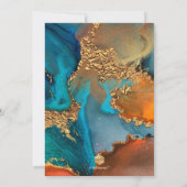 PixDezines H2 Moderne galaxy Abstracte Bar Mitzvah Kaart (Achterkant)