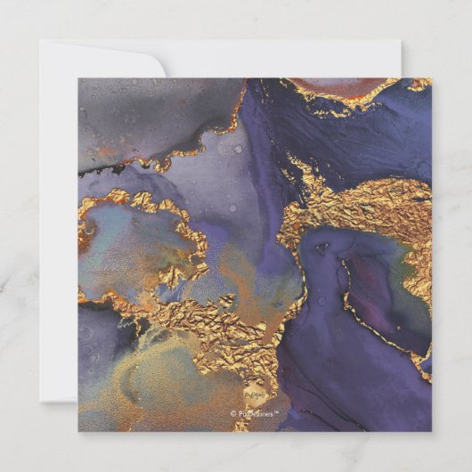 PixDezines H2 Moderne galaxy Abstracte Bar Mitzvah Kaart (Achterkant)