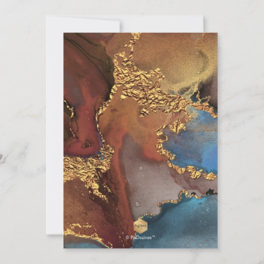 PixDezines H2 Moderne galaxy Abstracte Bar Mitzvah Kaart (Achterkant)