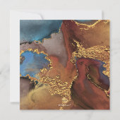 PixDezines H2 Moderne Galaxy Abstracte Bar Mitzvah Kaart (Achterkant)