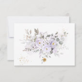 PixDezines H2 Paarse Rozen Communie Bedankt Kaart (Achterkant)