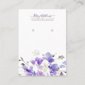 PixDezines H2 Paarse zoeterwringen Visitekaartje (Voorkant)