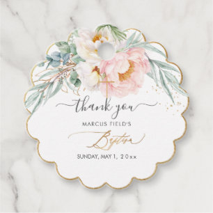 PixDezines H2 Peonies Eucalyptus Baptisme Bedankjes Labels