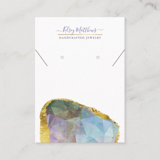 PixDezines H2 Quartz Crystal Ombre Blue Paars Bus Visitekaartje (Voorkant)