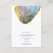 PixDezines H2 Quartz Crystal Ombre Blue Paars Bus Visitekaartje (Achterkant)