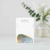 PixDezines H2 Quartz Crystal Ombre Blue Paars Bus Visitekaartje (Staand voorkant)