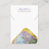 PixDezines H2 Quartz Crystal Ombre Blue Paars Bus Visitekaartje (Voorkant)