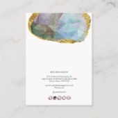 PixDezines H2 Quartz Crystal Ombre Blue Paars Visitekaartje (Achterkant)