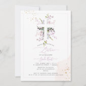 PixDezines H2 Roze Eucalyptus Doop Kaart (Voorkant)