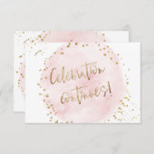 PixDezines H2 Roze katoenvlek Mitzvah Ontvangen in Kaart