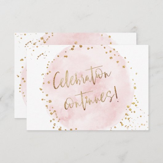 PixDezines H2 Roze katoenvlek Mitzvah Ontvangen in Kaart (Voorkant / Achterkant)