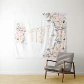 PixDezines H2 Rozen in Blush Eerste Heilige Commun Wandkleed (In Situ (horizontaal))