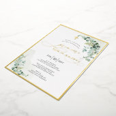 PixDezines H2 Rustic Eucalyptus Première Communère Folie Uitnodiging (Gedraaid)
