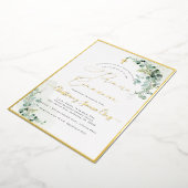 PixDezines H2 Rustic Eucalyptus Primera Communie Folie Uitnodiging (Gedraaid)