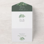 PixDezines H2 Rustic Greenery Gum Eucalyptus All In One Uitnodiging (Buitenkant)