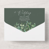 PixDezines H2 Rustic Greenery Gum Eucalyptus All In One Uitnodiging (Achterkant)