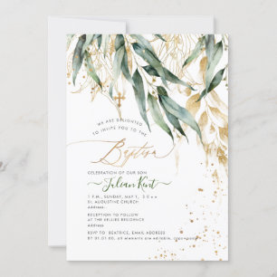 PixDezines H2 Rustic Willow Gum Eucalyptus Baptism Kaart