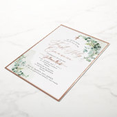 PixDezines H2 Rustige Eucalyptus First Communie Folie Uitnodiging (Gedraaid)